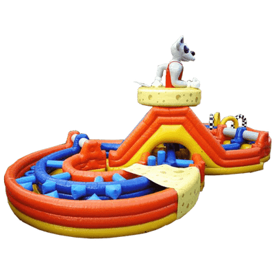 Коммерческий надувной батут "В погоне за сыром"