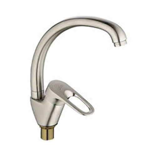 Смеситель LEDEME для кухни 40мм, гайка, САТИН L5904A