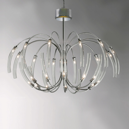 Ceiling design lamp  Hook by Terzani (Silver)