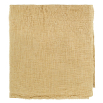 Покрывало из жатого хлопка горчичного цвета  из коллекции essential, 230х250 см