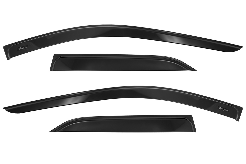 Дефлекторы окон Vinguru RENAULT Logan 2004-2009, 2009-2015 , накладные, AFV23405