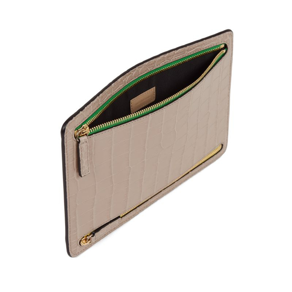 Smythson Кейс для документов Multi-Zip Case in Mara, Cerulean