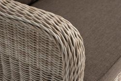 "Гляссе" диван трехместный из искусственного ротанга, цвет бежевый