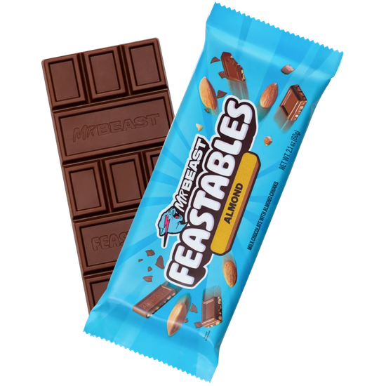 Шоколад Feastables Mr. Beast Мистер Бист, Миндаль, 60гр (США)