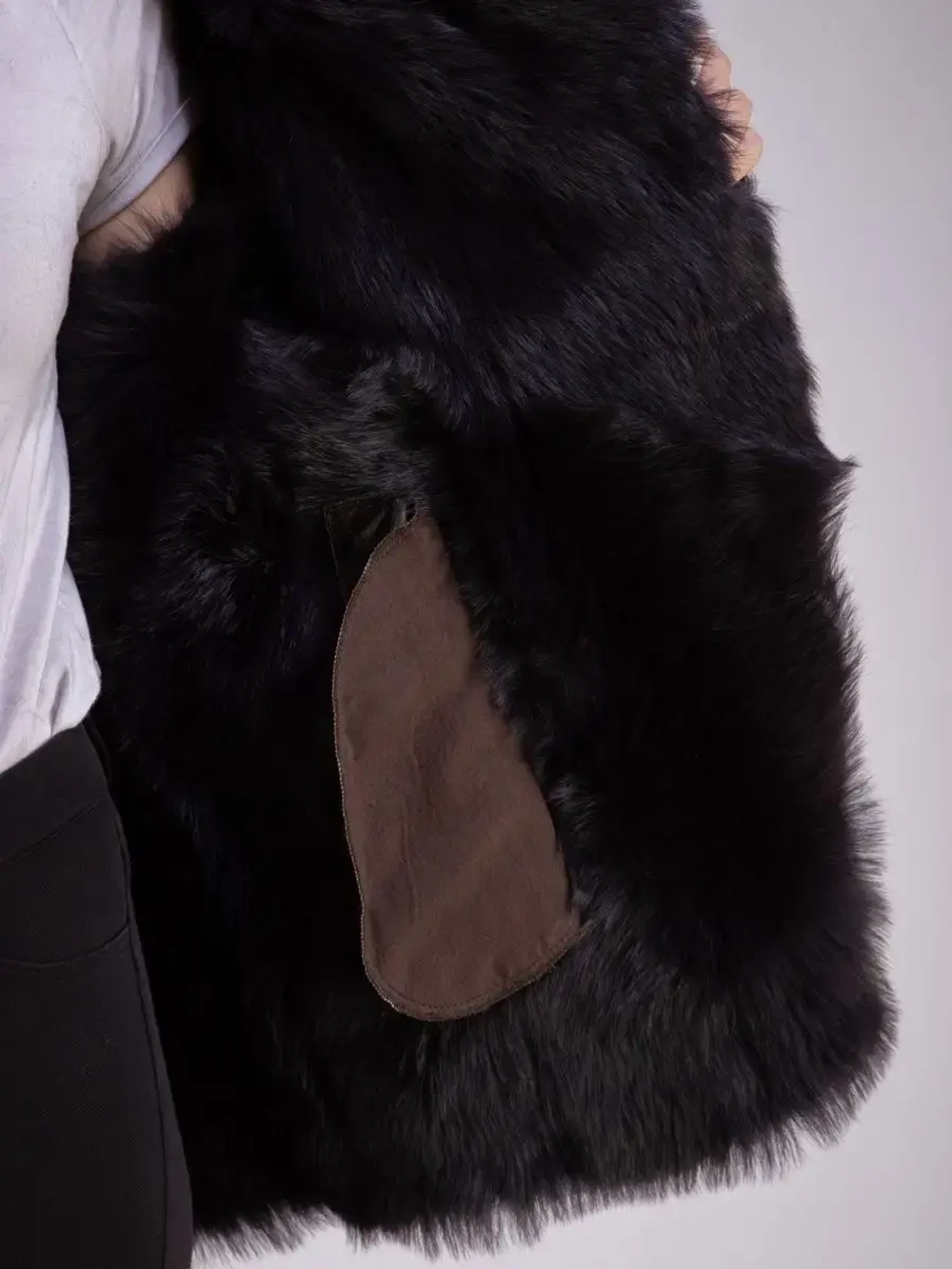 Дубленка женская натуральная с капюшоном тоскана зима Турция