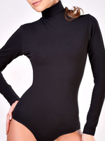 Боди-водолазка из хлопковой ткани (Размер: L) (Цвет: серый)