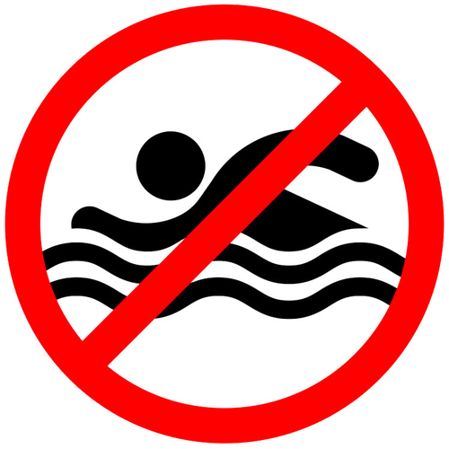 Р42 "Купаться запрещено!"