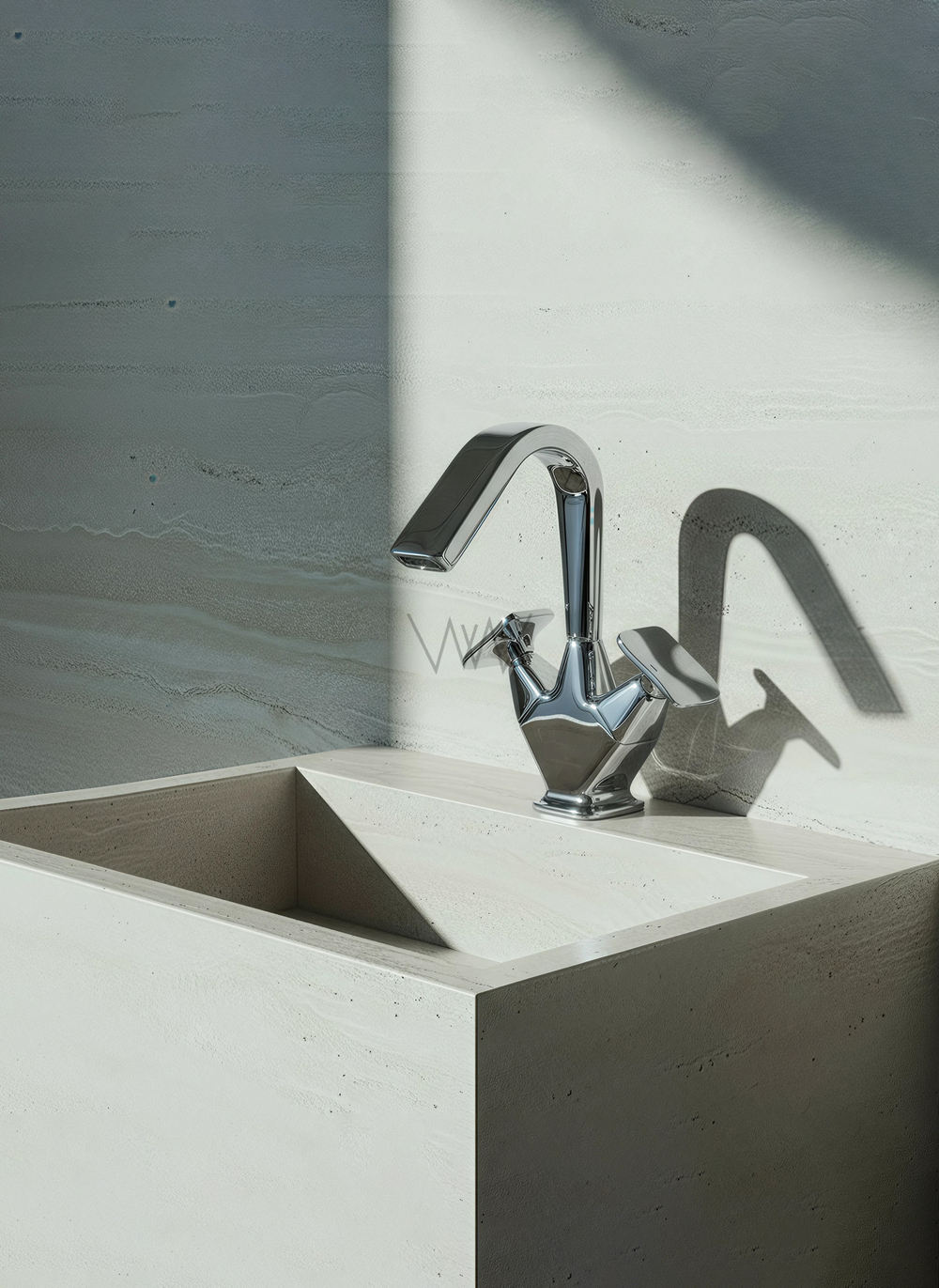 Смеситель для раковины высокий WONZON & WOGHAND SHAKESPEARE, Хром (WW-651103-CR)