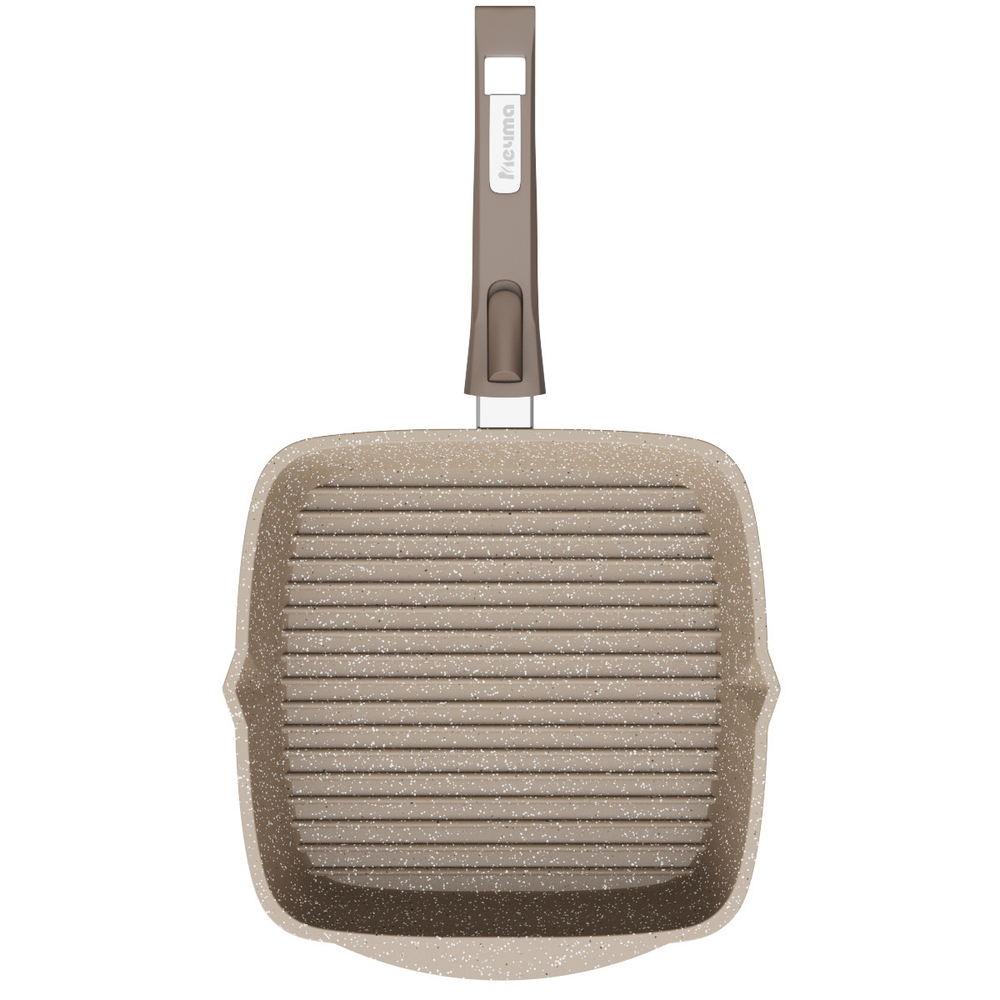 Сковорода-гриль "Мечта" Гранит с несъемной ручкой от 24 см до 28 см