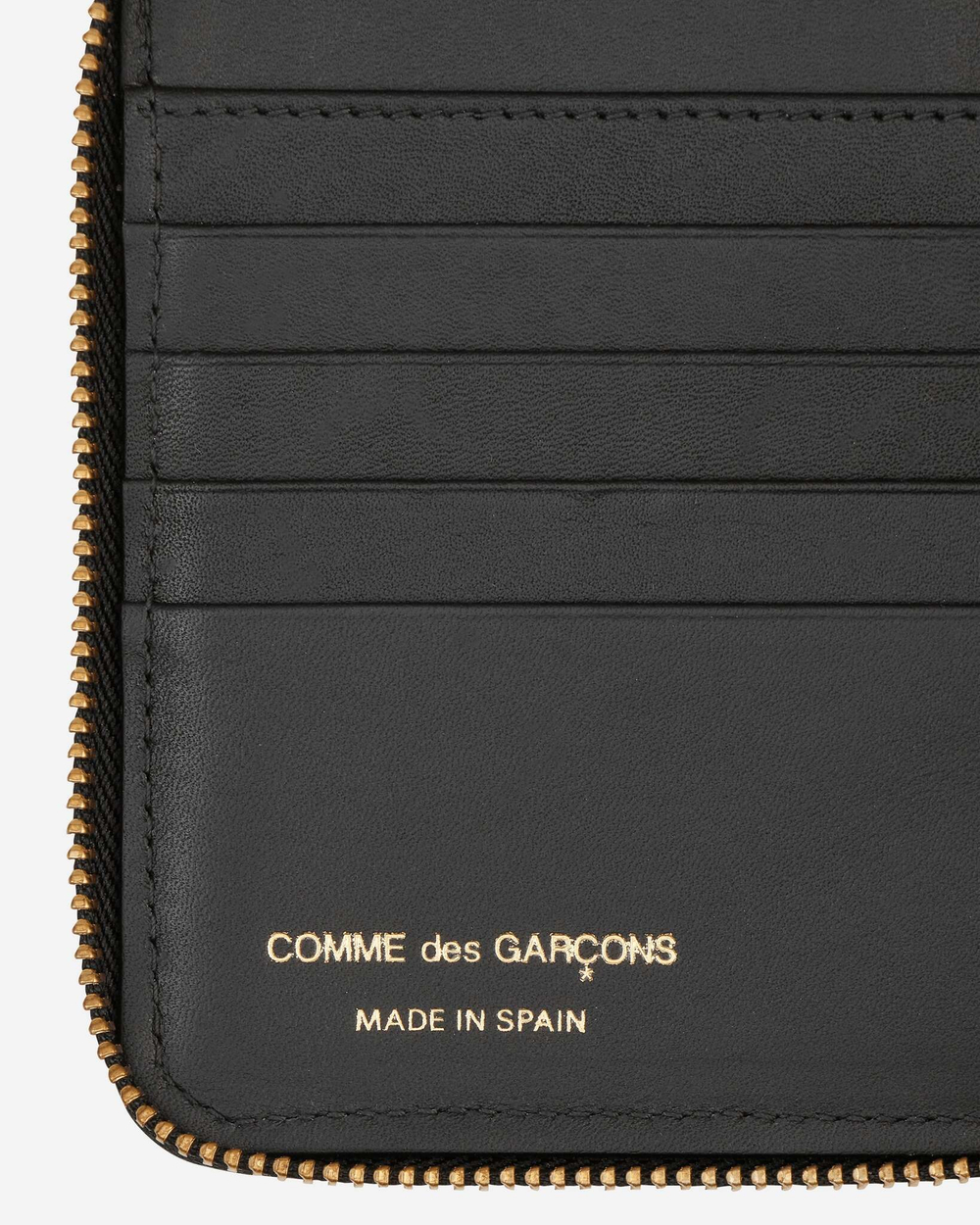 Comme Des Garçons Wallet Кошелек На Молнии С Тиснением Roots, Черный