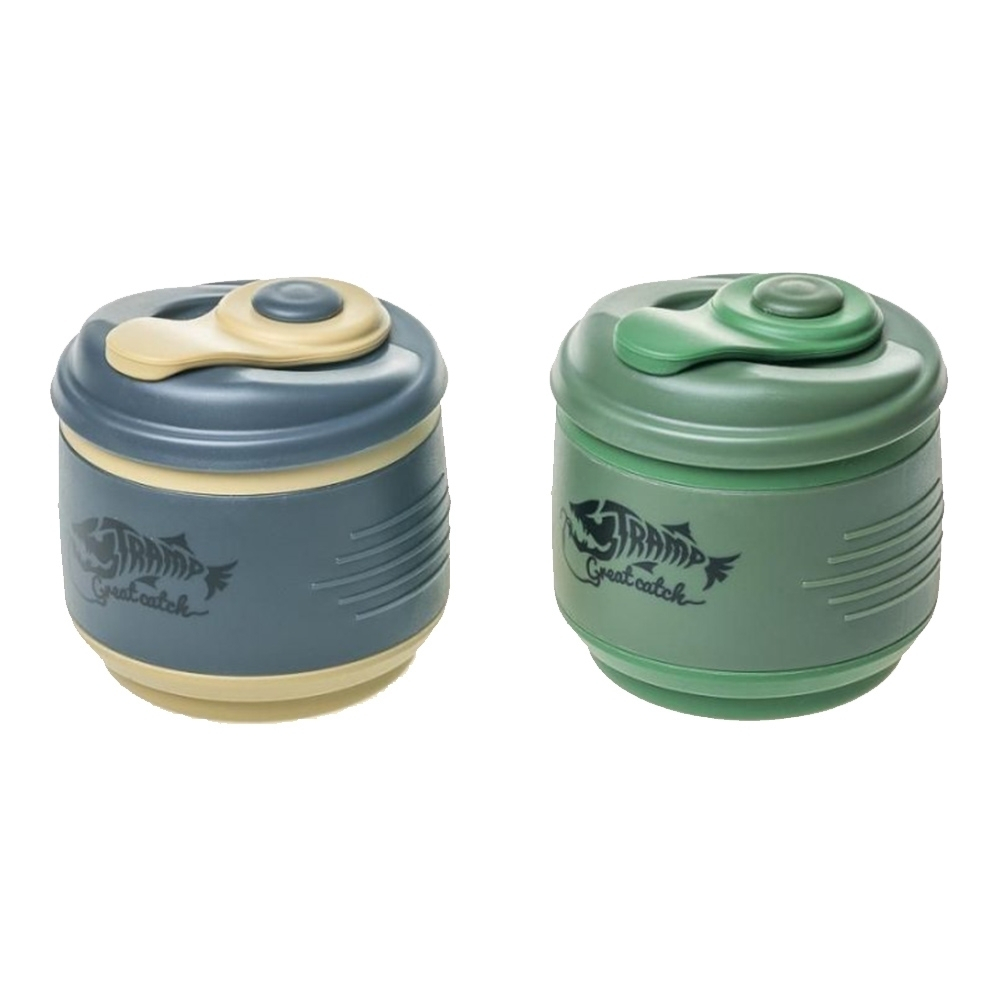 Tramp Кружка силиконовая складная с крышкой, TRC-082, песочный/черный