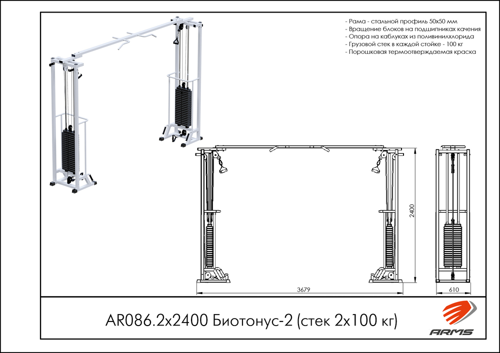 Биотонус-2 (стек 2х100 кг)