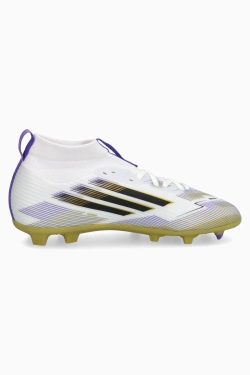 Бутсы adidas F50 League Mid FG/MG Junior - белый