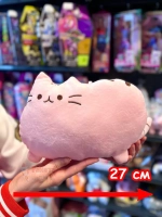 Мягкая игрушка Пушин Кот Кэт плюшевый котик розовый 27 см
