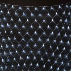Светодиодная сетка 2*3 м., 384 холодных белых LED ламп, прозрачный ПВХ, LTC (NTL384M-10-2W)