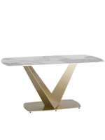 Стол обеденный Аврора 160*90 керамика светлая