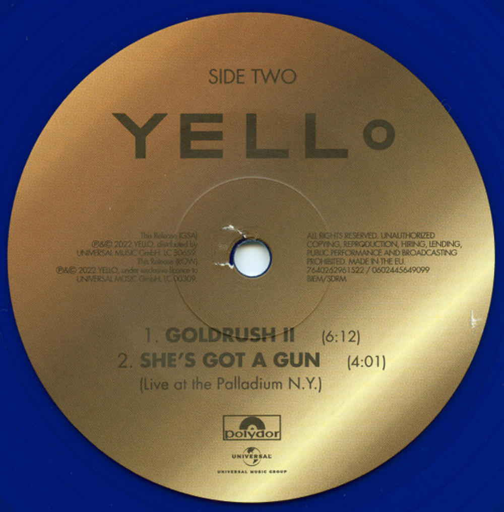 Yello / One Second (Coloured Vinyl)(LP+12" Vinyl Single)
