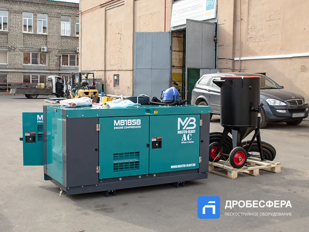 Выездной пескоструй для установки в авто | комплект "Газелист"