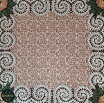 Набор чехлов на табурет из гобелена Кружево (33х33 см) - 4шт