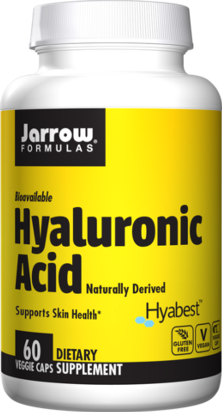 Jarrow Formulas, Гиалуроновая кислота, Hyaluronic acid, 60 вегетарианских капсул