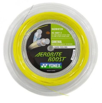Струны для бадминтона Yonex Aerobite Boost (200 m) - gray/yellow