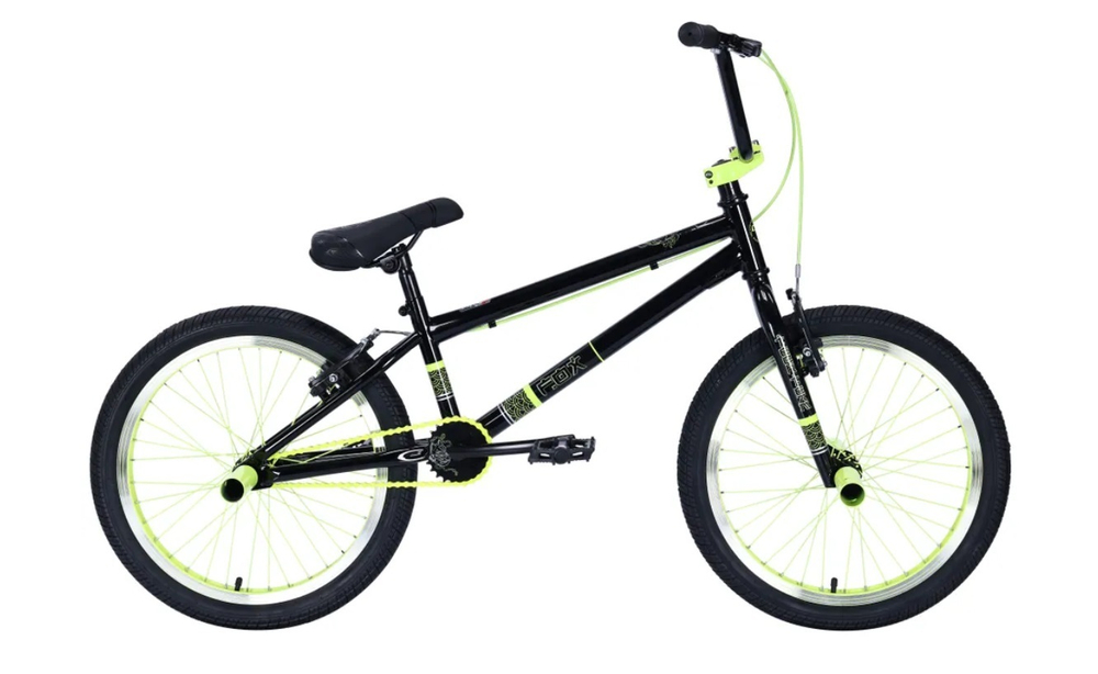 Велосипед BMX 20" Tech Team FOX  черно/зеленый