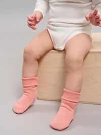 Носочки из футера "Персик" 0+