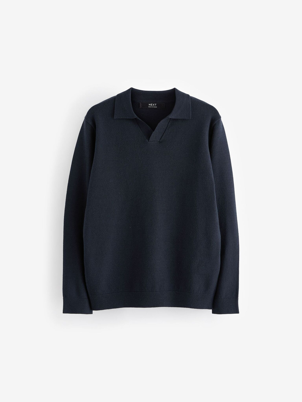 Поло с длинным рукавом для мальчика Next K84-150, Темно-синий