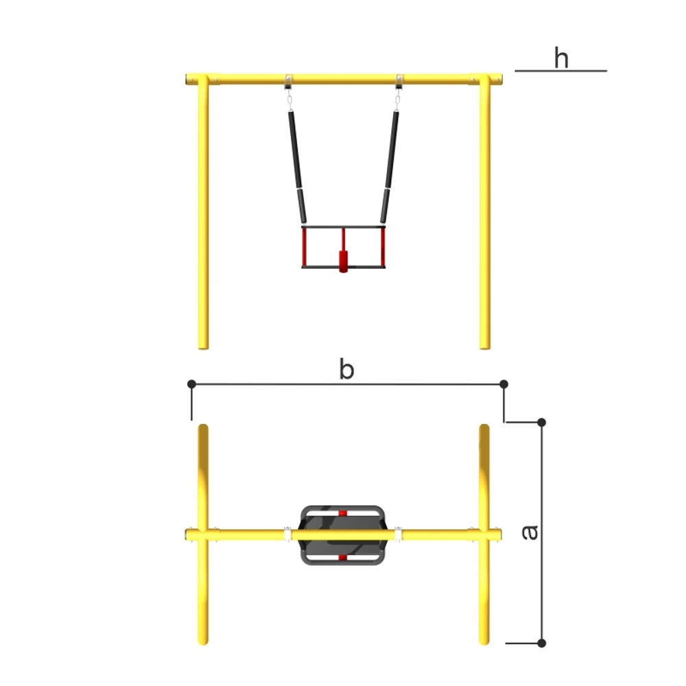 Детские качели детские (цепная подвеска) Romana 108.59.00