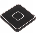 Тарелка керамическая «Райский сад» 15*15*2см, черная