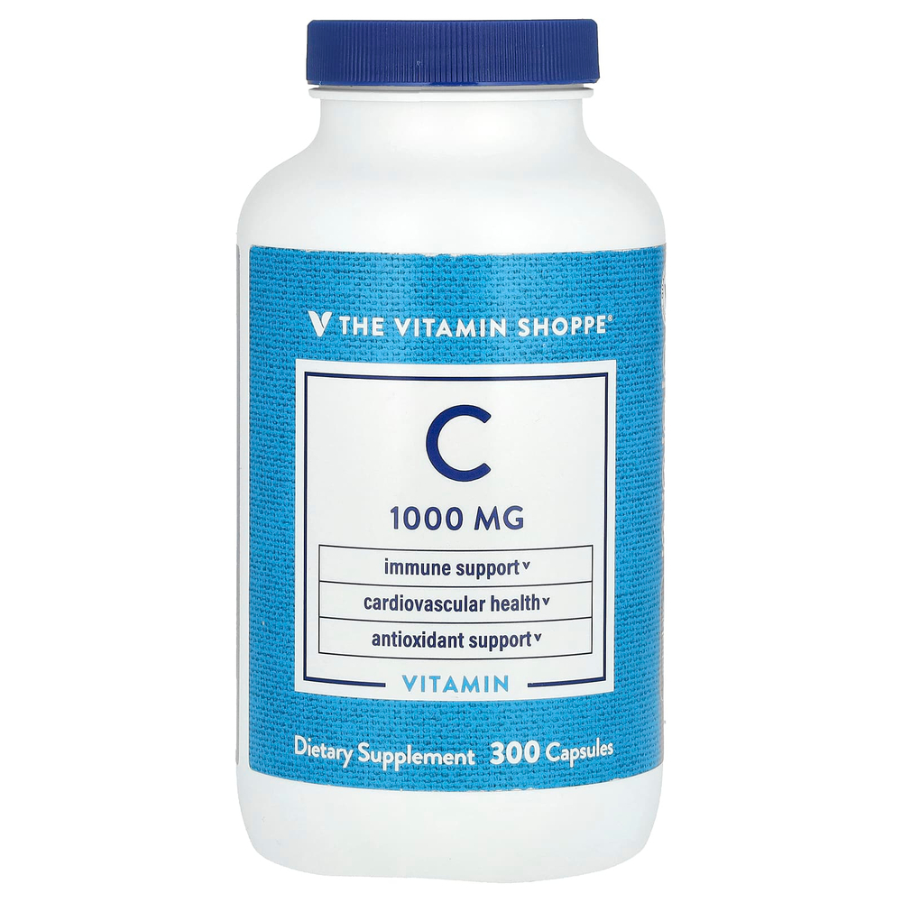 The Vitamin Shoppe, Витамин C, 1000 мг, 300 капсул