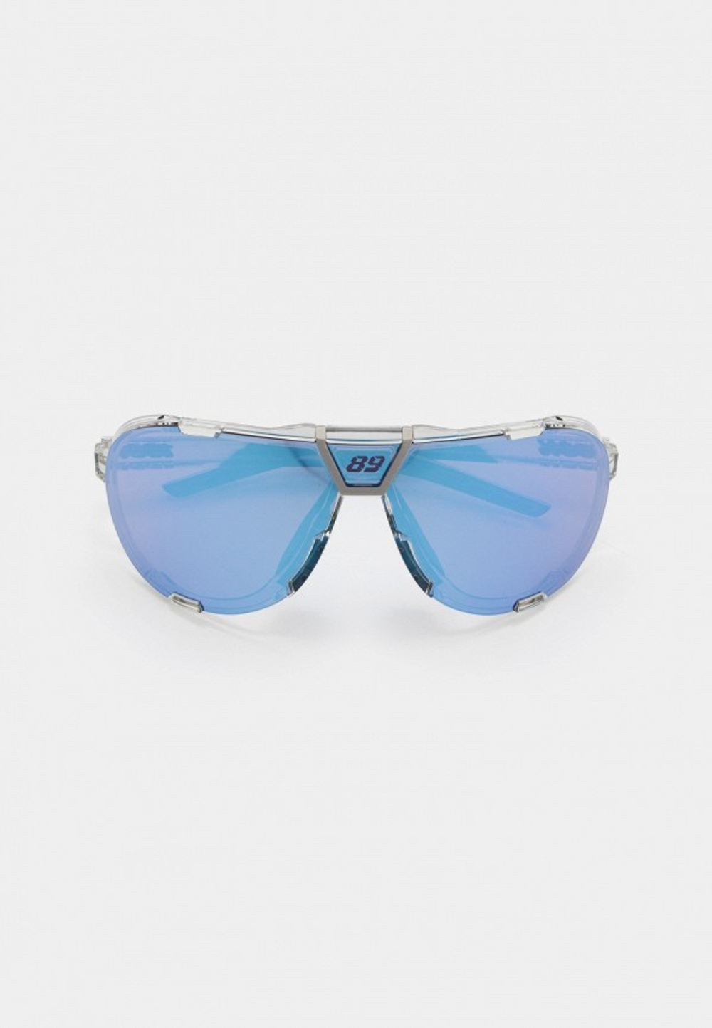 Спортивные очки 100% Westcraft+ / Jorge Martin SE Polished Clear / HiPER Blue Multilayer Mirror Lens