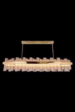 Подвесная люстра LED 215W 3000K/4000K/5500K LE7727/1500L Gold золото Luna Leon