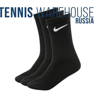 Теннисные носки Nike Everyday Cotton Lightweight Crew 3P - черный