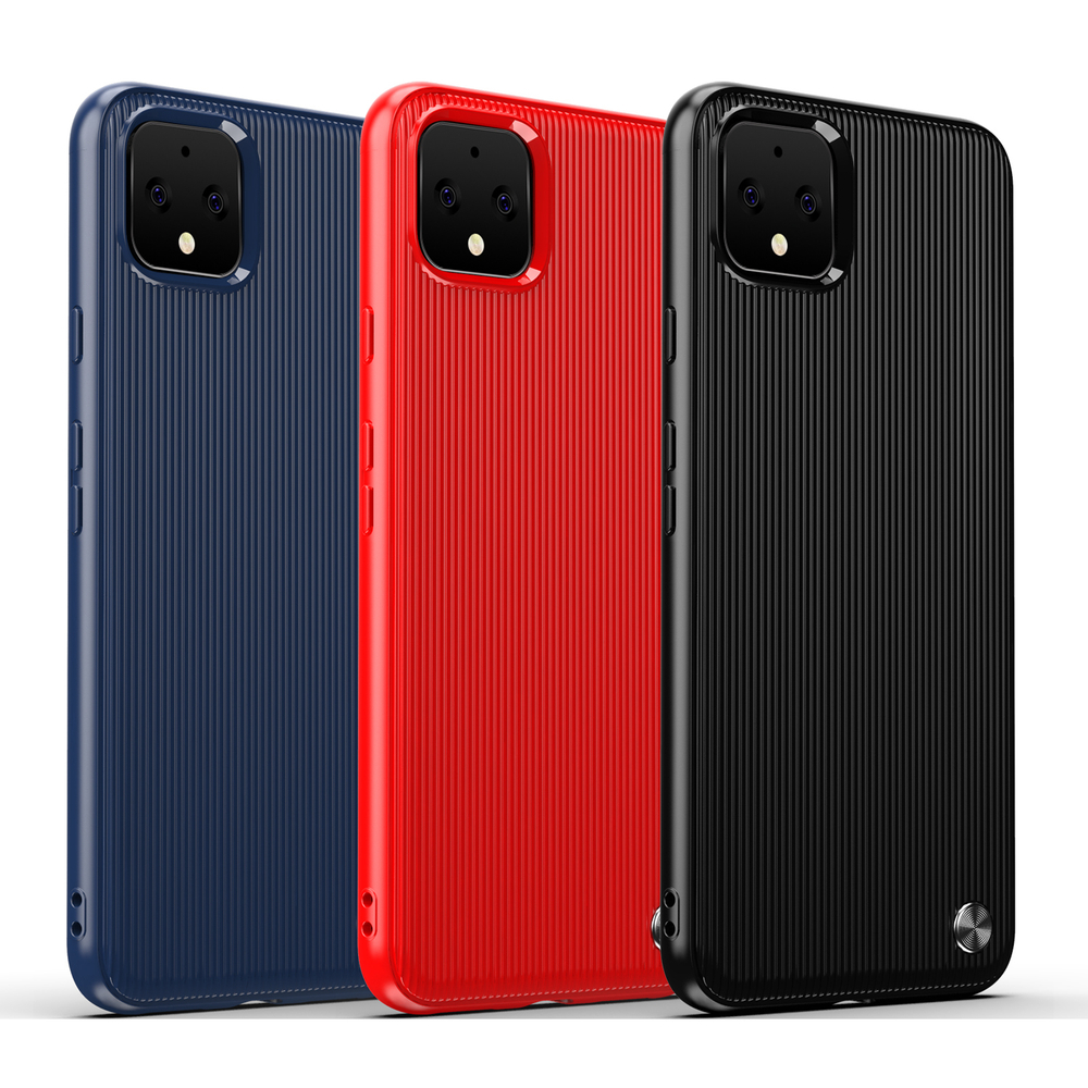 Чехол на Google Pixel 4 цвет Red (красный), серия Bevel от Caseport