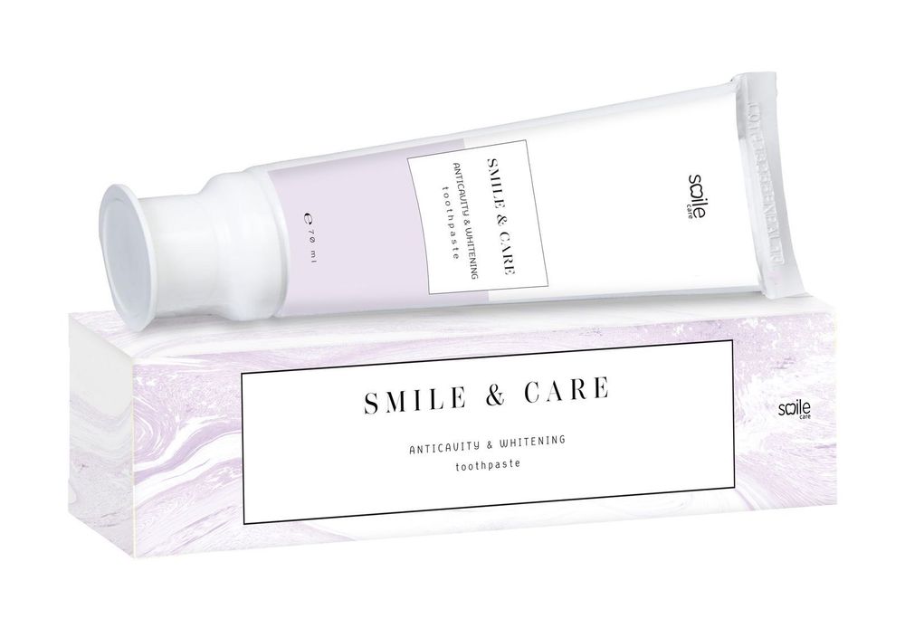 Зубная паста отбеливающая антикариес SMILE &amp; CARE Anticavity &amp; Whitening, 70 ml
