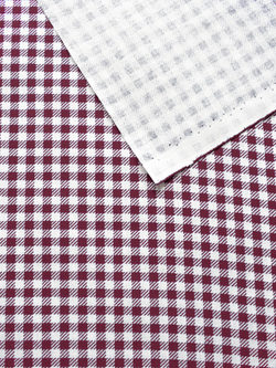 Ткань бязь плательная, рис. "Клетка 0,5 мм", ширина 150 см, арт. 121