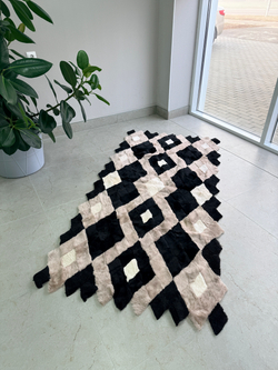 Покрывало меховое ковер из шкуры овчины