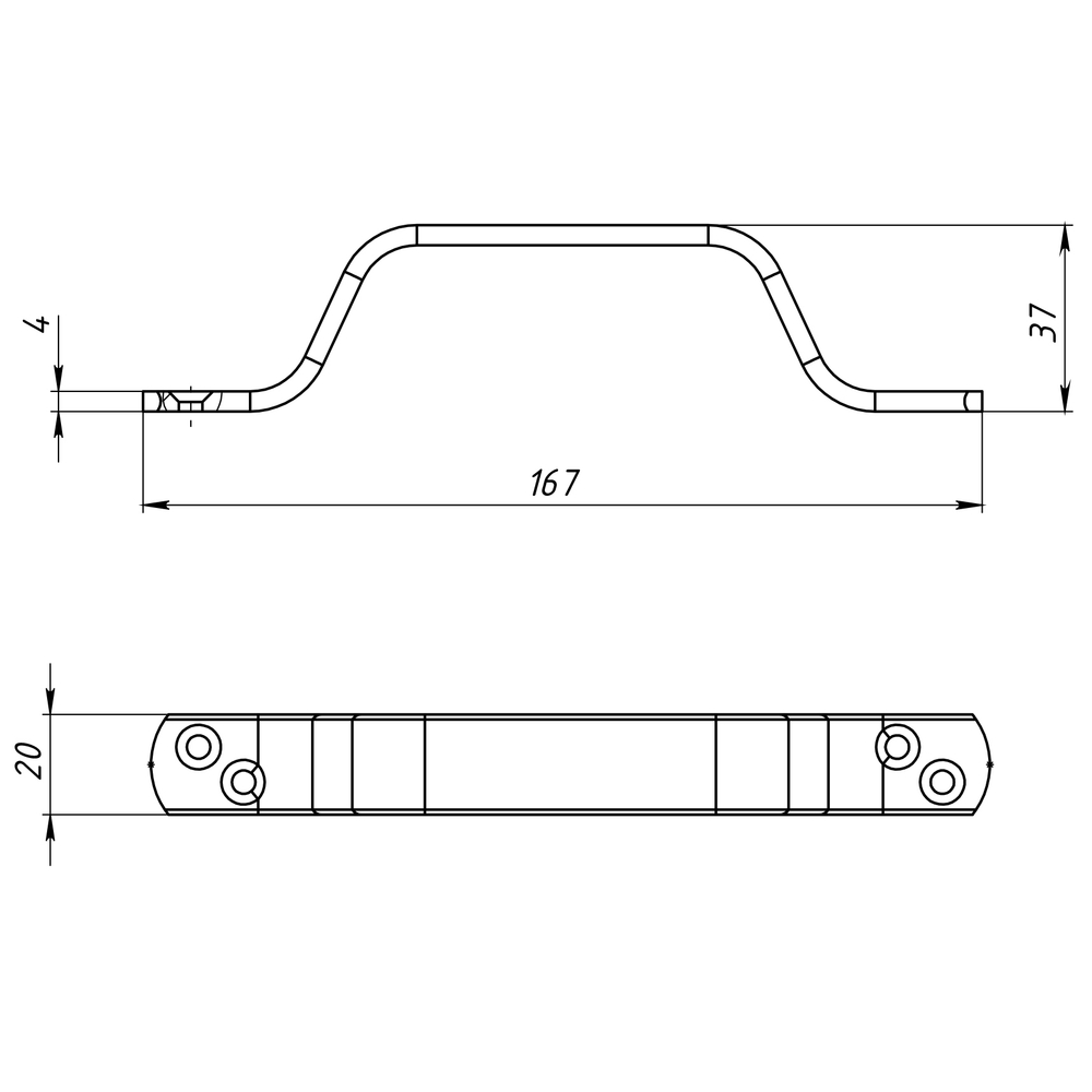 РУЧКА-СКОБА МЕТАЛЛИСТ PC-85 ЦИНК