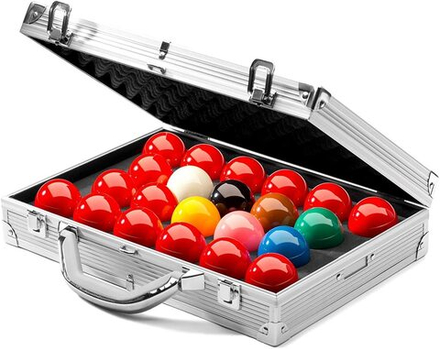 Шары для снукера 52,4 мм "Aramith Tournament Champion Pro 1G Snooker" в кейсе с поддоном.