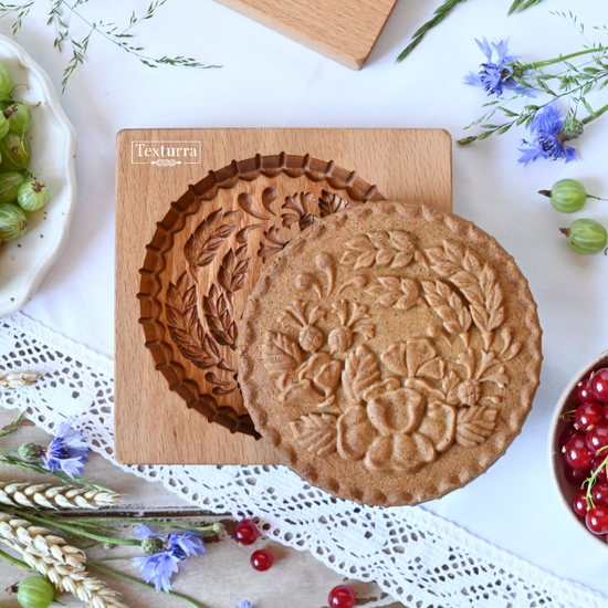 Печатный пряник с цветами