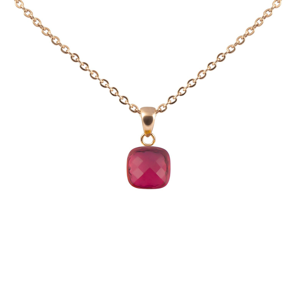 Колье Qudo Firenze light fuchsia 400305.1 R/RG