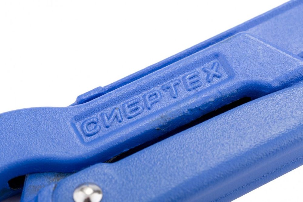 15744 Ключ трубный рычажный №3, 2", с изогнутыми губками Сибртех