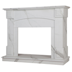 Портал Real Flame Carolina 25,5 WT Мрамор белый