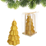 Свеча новогодняя «Сказочная ёлочка» 5,5х10 см, золото