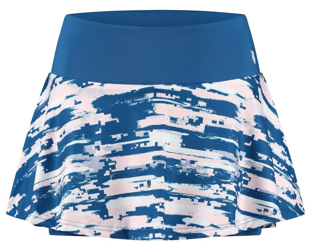 Теннисная юбка K-Swiss Tac Hypercourt Print Skirt - Blue