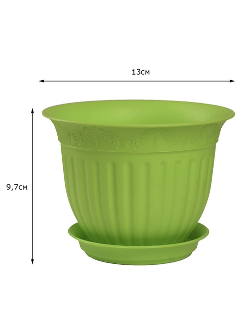 ГОРШОК ЦВЕТОЧНЫЙ ВИНОГРАД С ПОДД 0,5Л АССОР