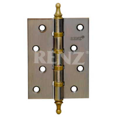 Петля RENZ стальная IN100-4BB CH AB бронза ФИГУРНЫЕ