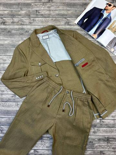 Льняной костюм Brunello Cucinelli