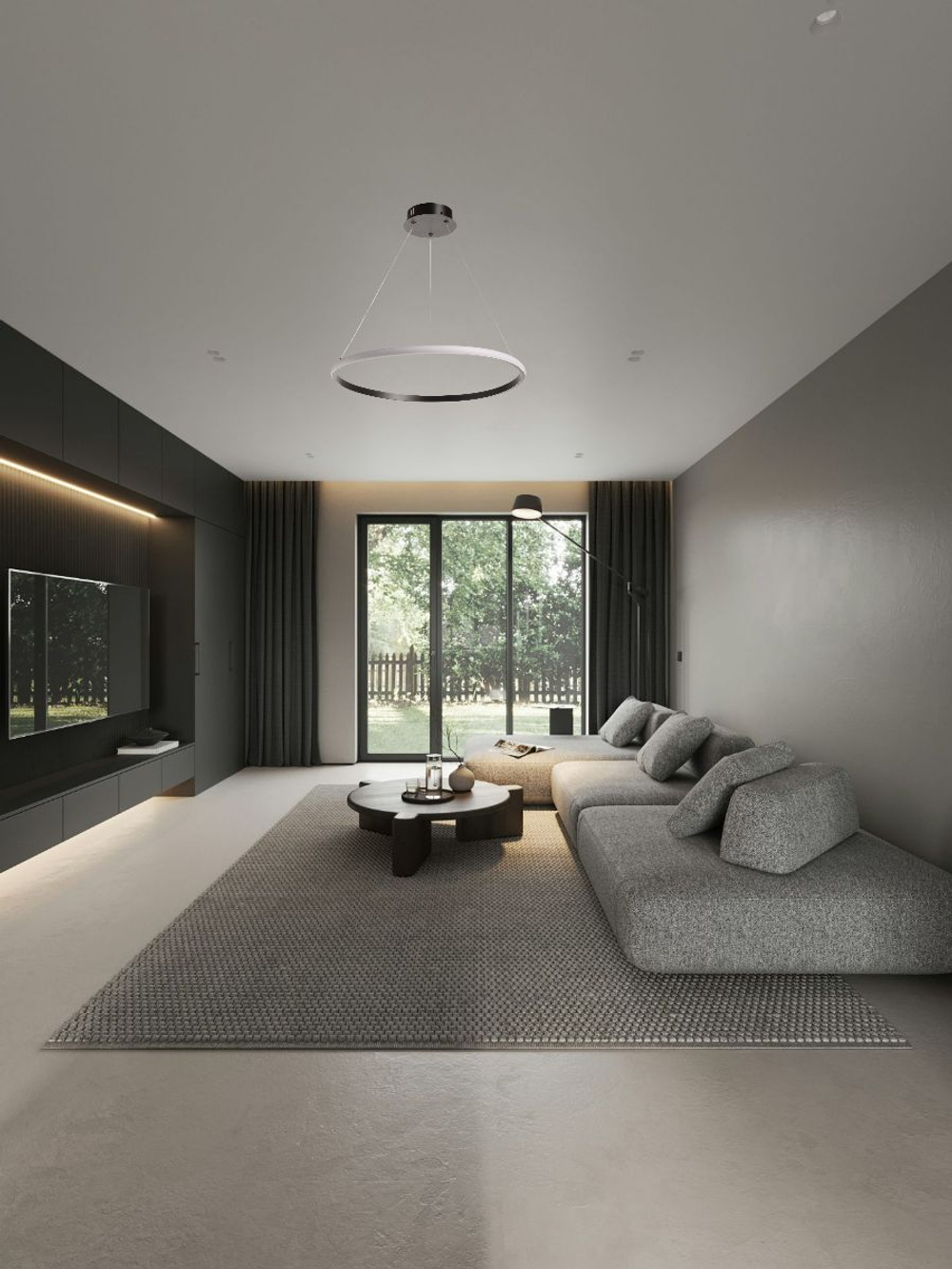 Люстра подвесная светодиодная De City Оскар, 50 Вт LED, 18 кв м, черная